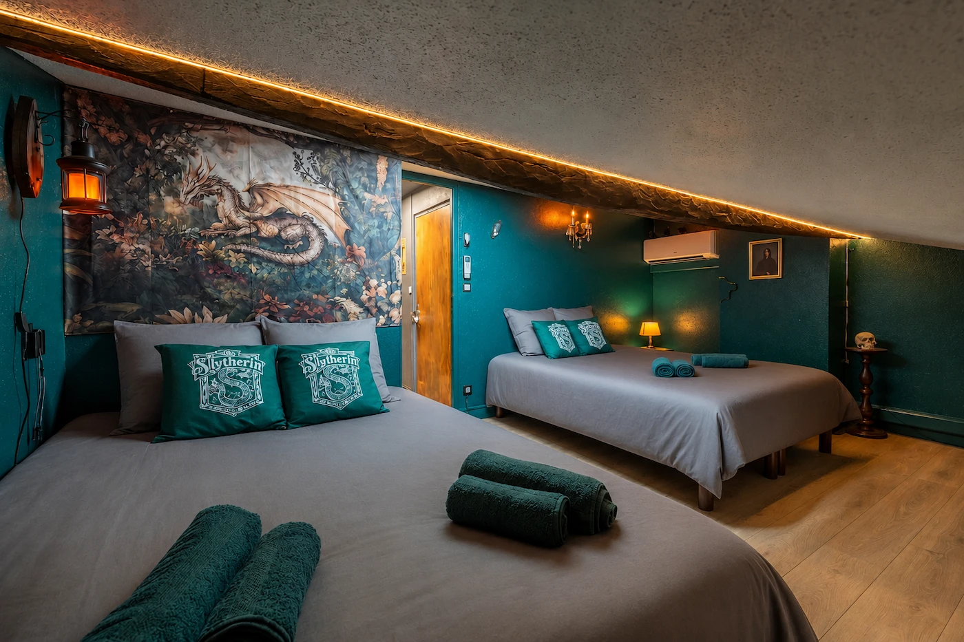 Chambre des Sortilèges — dortoir ambiance sorcière